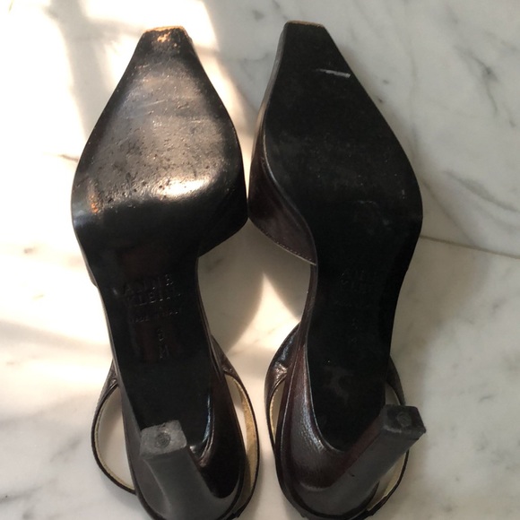 Anne Klein Brown Sling-back Heels - Picture 4 of 4